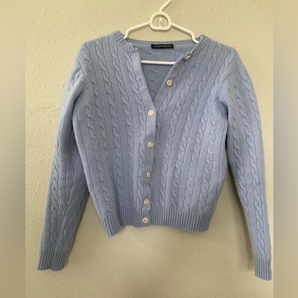 Baby Blue Brandy Melville Cardigan
